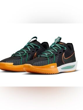 Men's Nike Black Air Zoom G.T. Cut 3 Basketball Shoes. 12